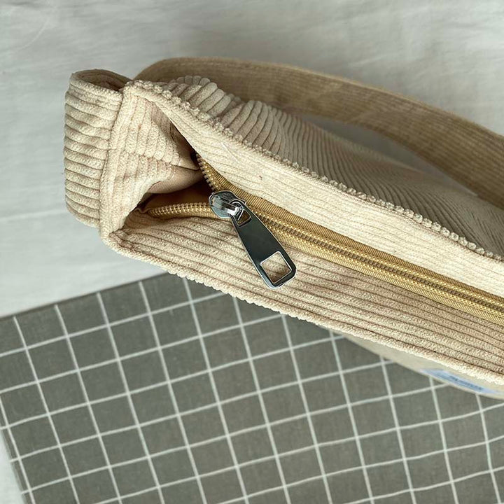 Jessie | Sac Bandoulière Velours Côtelé Vert