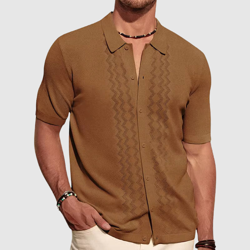 Julien | Chemise Homme Tricot Manches Courtes