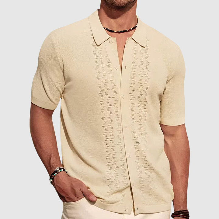 Julien | Chemise Homme Tricot Manches Courtes