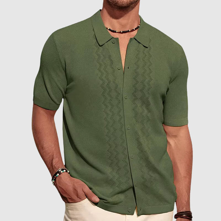Julien | Chemise Homme Tricot Manches Courtes
