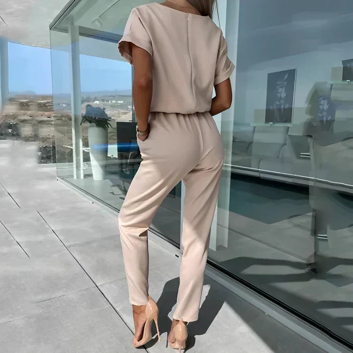 Juliette | Combinaison Pantalon Femme Rose Fuschia