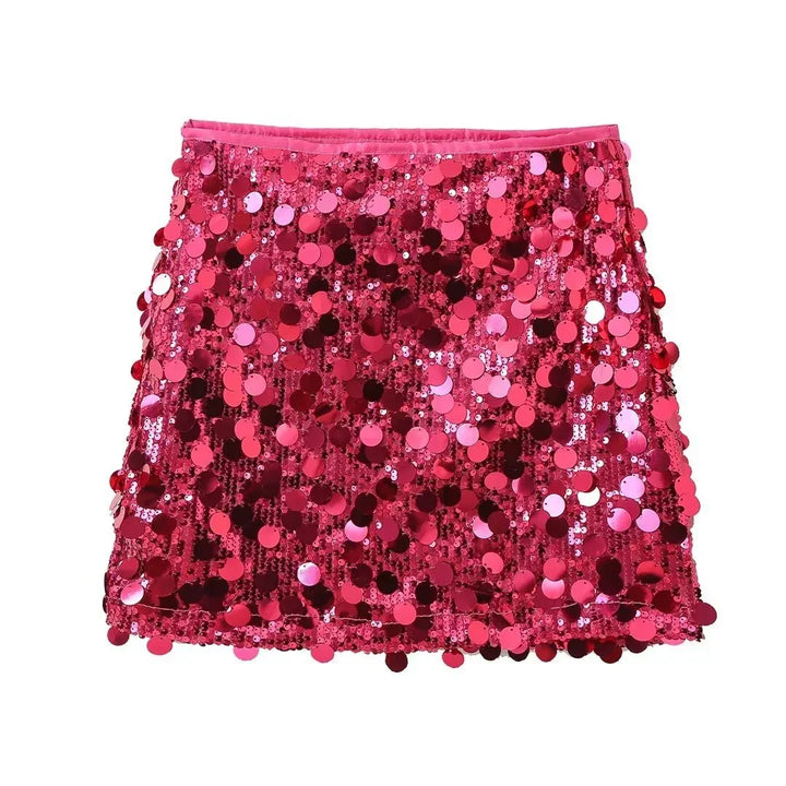 Juliette | Mini Jupe Femme Sequins Noire