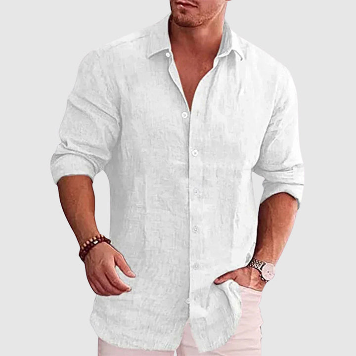 Kevin | Chemise Homme Lin Manches Longues