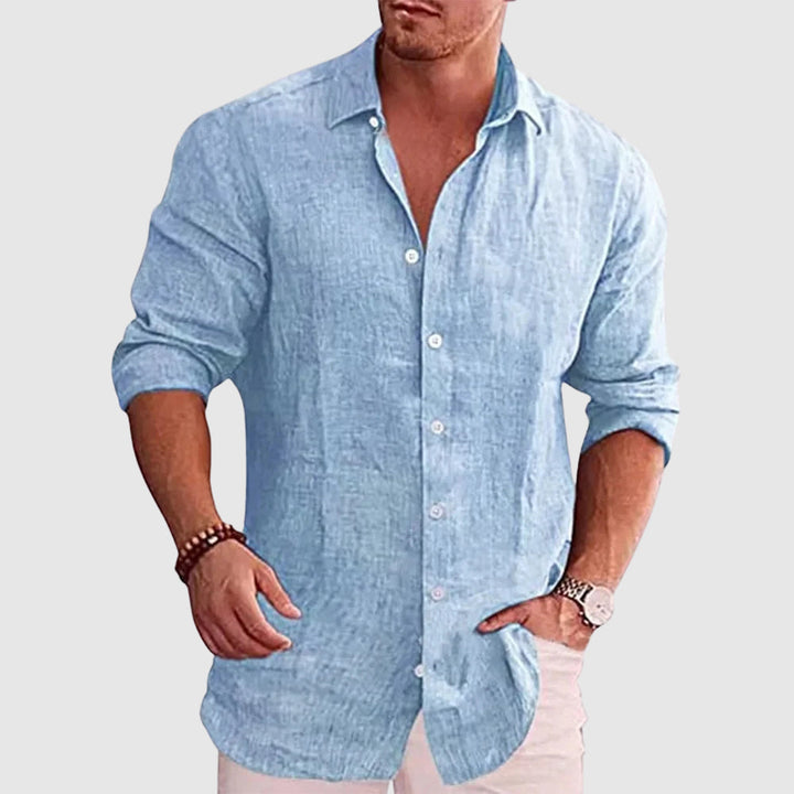 Kevin | Chemise Homme Lin Manches Longues