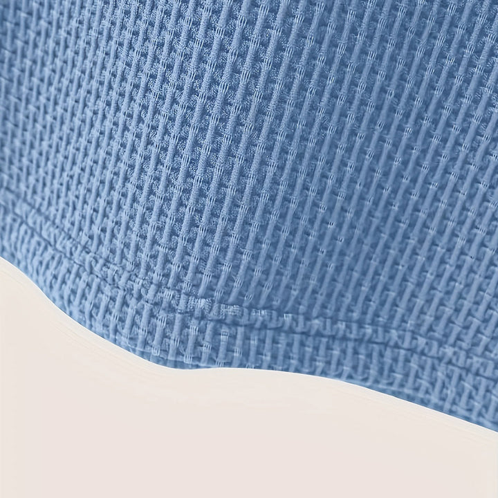 Kevin | Polo Gaufré Homme Gris Manches Courtes
