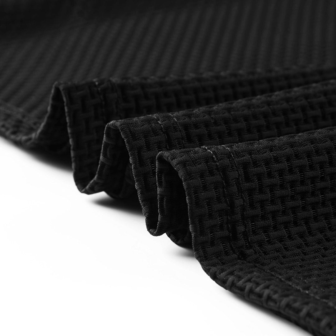Kevin | Polo Gaufré Homme Gris Manches Courtes