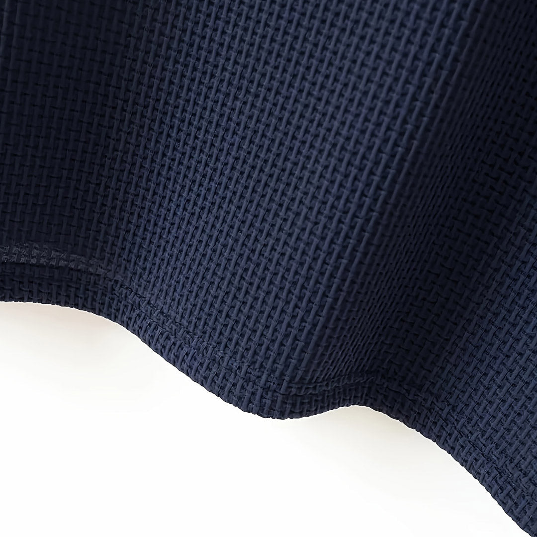 Kevin | Polo Gaufré Homme Gris Manches Courtes