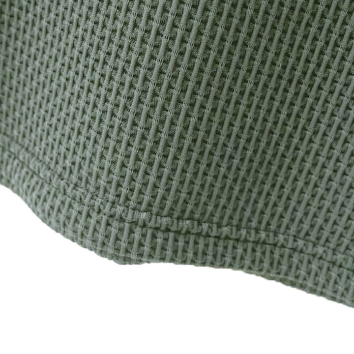 Kevin | Polo Gaufré Homme Gris Manches Courtes