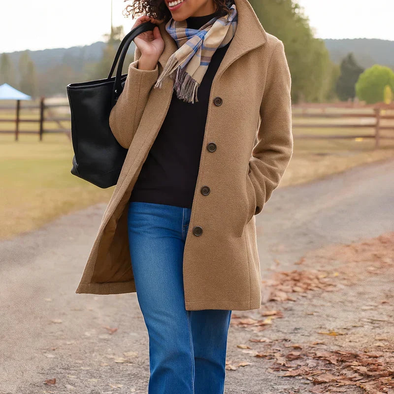 Lola | Manteau Long Femme Hiver Wool Blend
