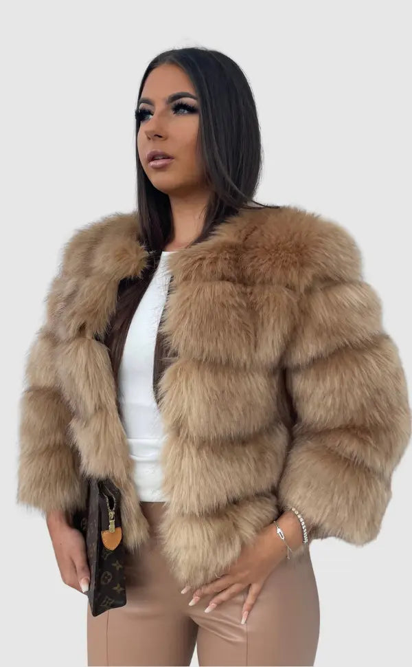 Clara | Veste en Fausse Fourrure Courte Femme