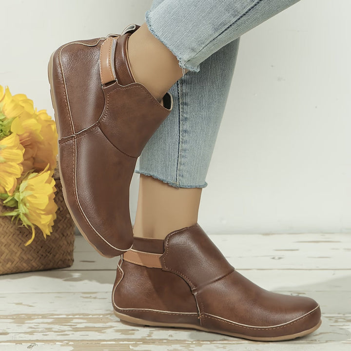 Laure | Bottines Femme Cuir Plates Confort
