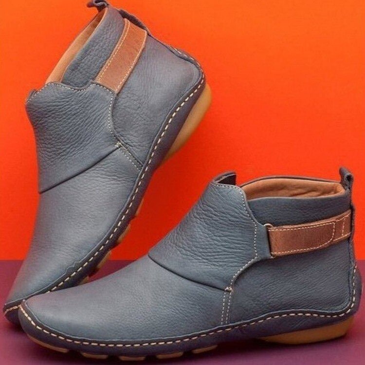 Laure | Bottines Femme Cuir Plates Confort