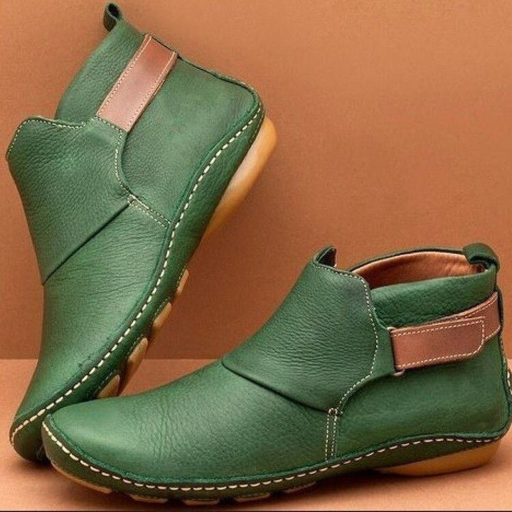 Laure | Bottines Femme Cuir Plates Confort