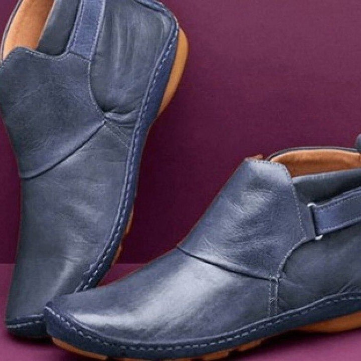 Laure | Bottines Femme Cuir Plates Confort