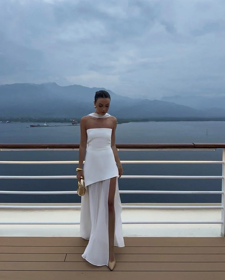 Laure | Robe Maxi Blanche Invitée Mariage
