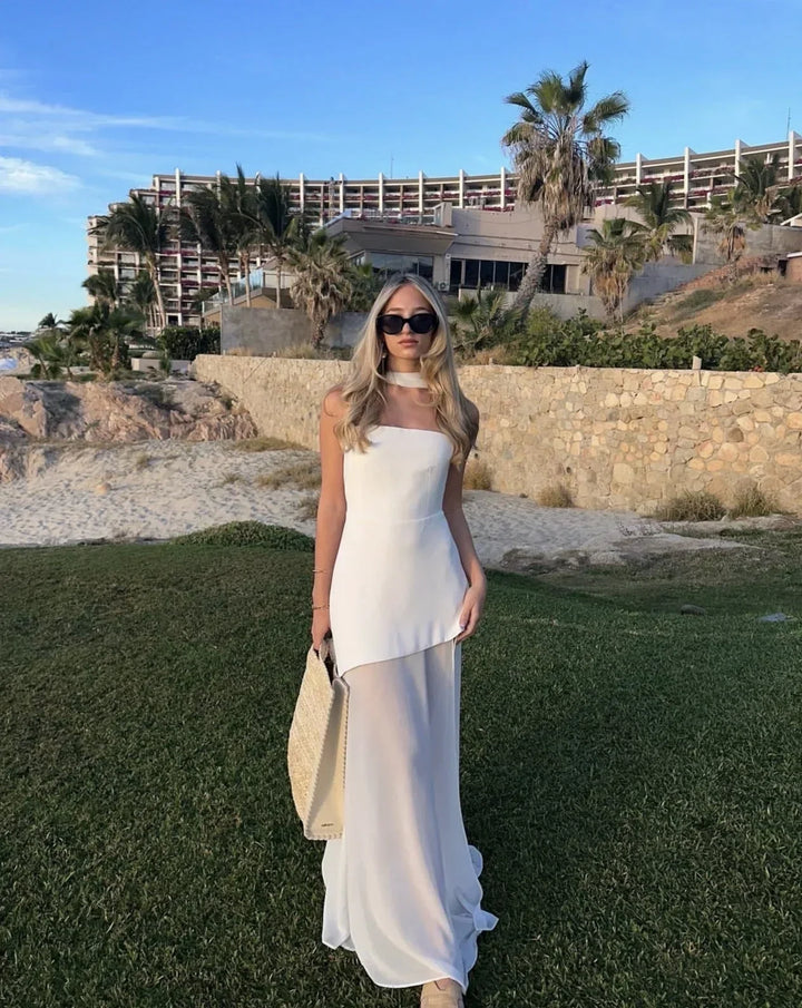 Laure | Robe Maxi Blanche Invitée Mariage