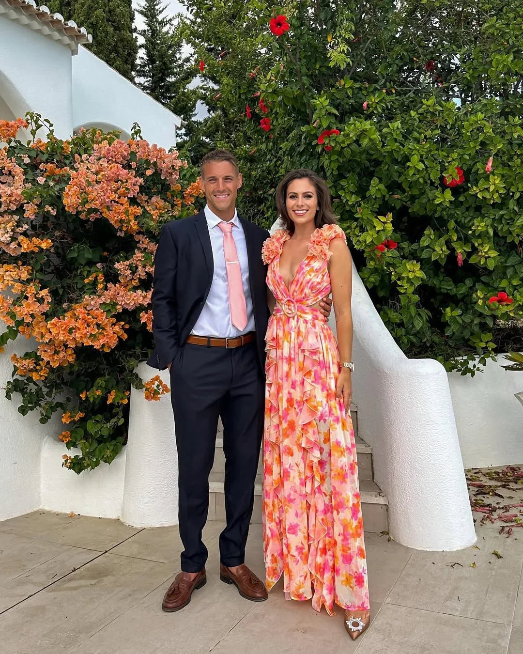 Laure | Robe Maxi Fleurie Invitée Mariage Femme
