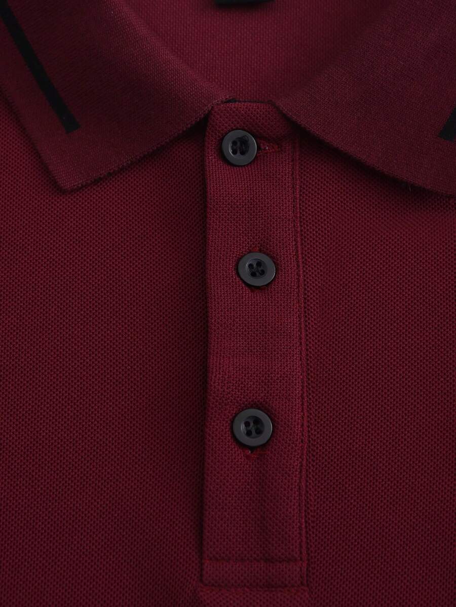 Laurent | Polo Homme Marine Rayures Contrastantes