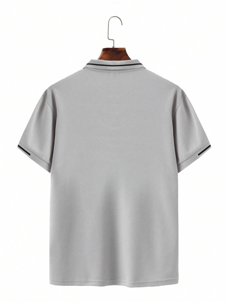 Laurent | Polo Homme Marine Rayures Contrastantes