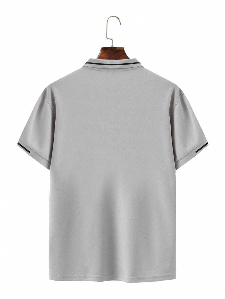 Laurent | Polo Homme Marine Rayures Contrastantes