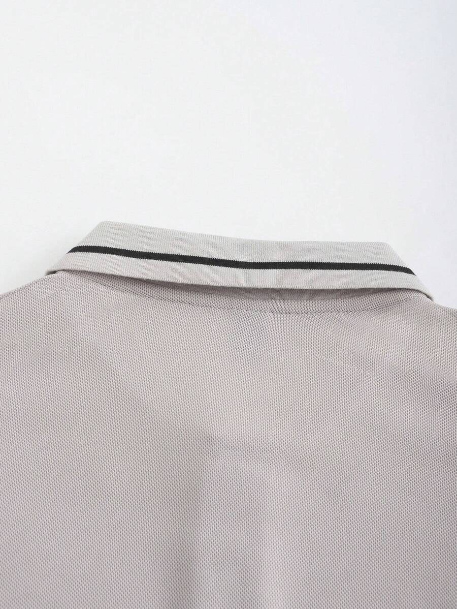 Laurent | Polo Homme Marine Rayures Contrastantes