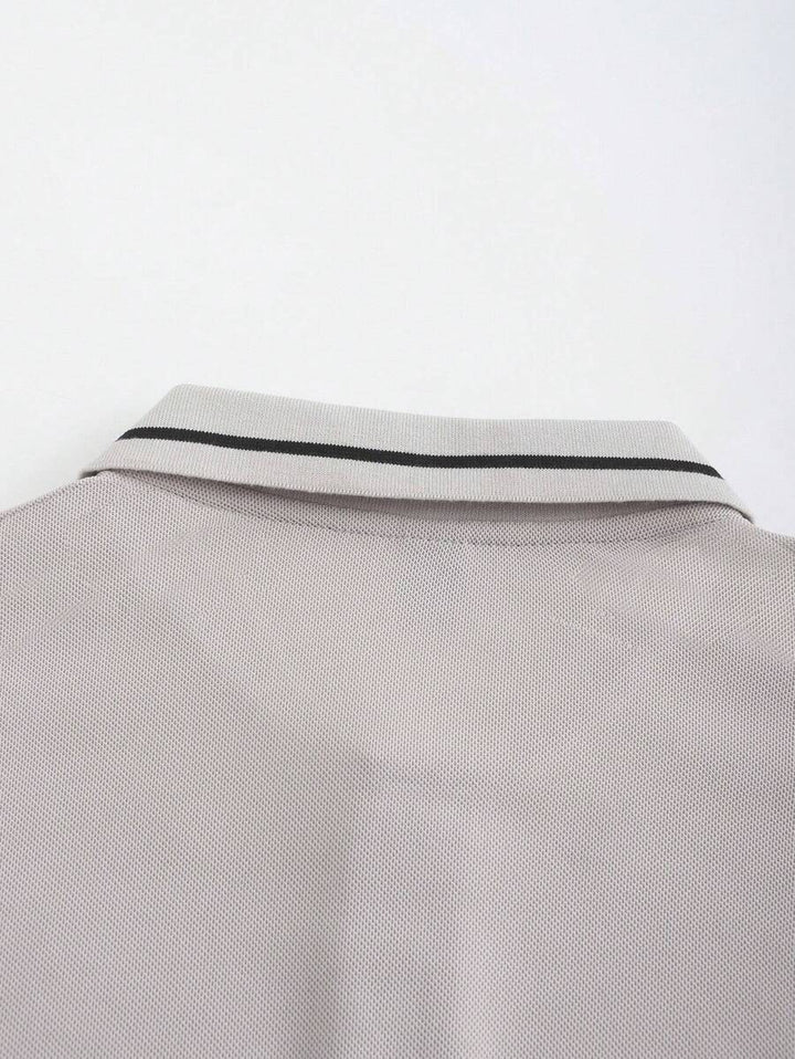 Laurent | Polo Homme Marine Rayures Contrastantes