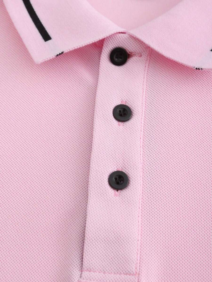 Laurent | Polo Homme Marine Rayures Contrastantes