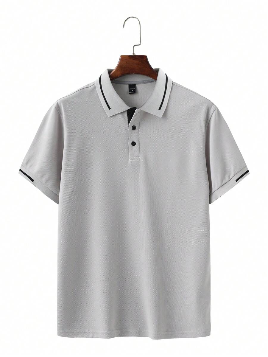 Laurent | Polo Homme Marine Rayures Contrastantes