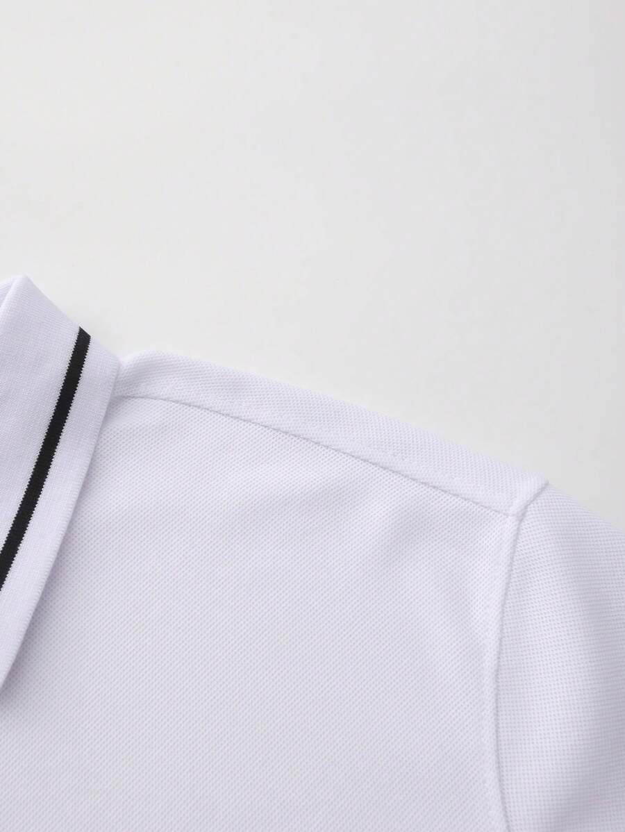 Laurent | Polo Homme Marine Rayures Contrastantes