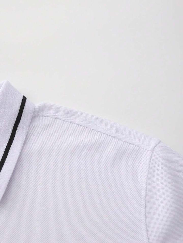 Laurent | Polo Homme Marine Rayures Contrastantes