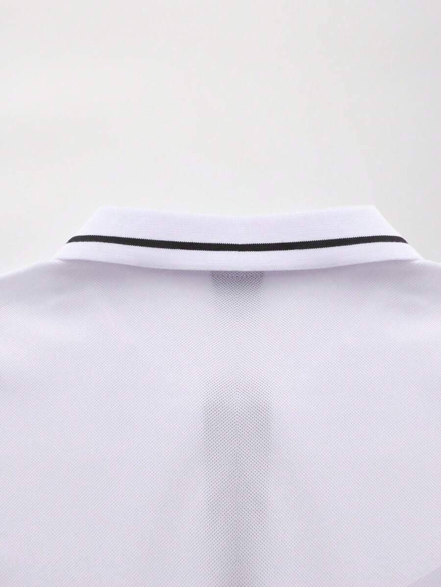 Laurent | Polo Homme Marine Rayures Contrastantes