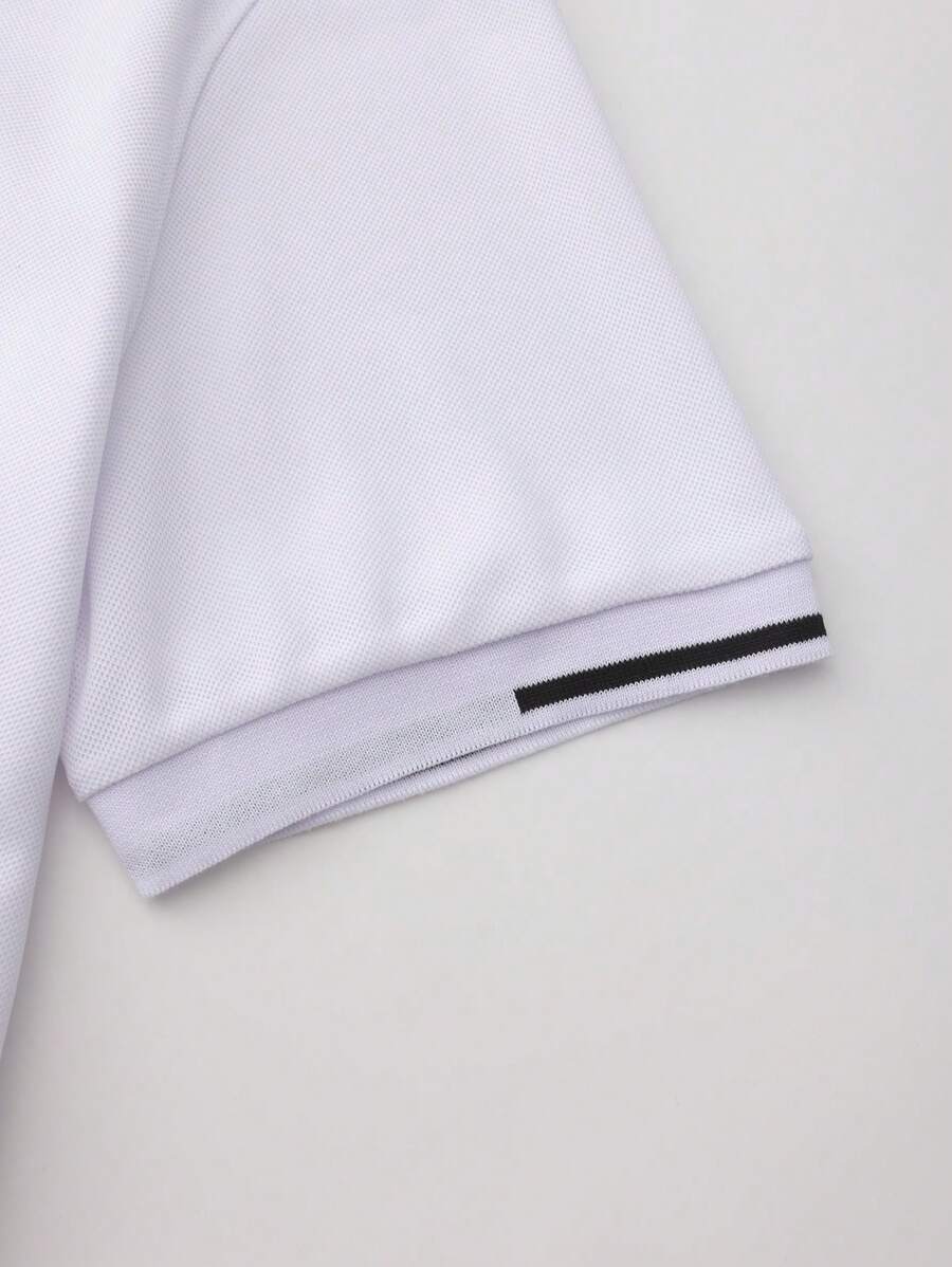 Laurent | Polo Homme Marine Rayures Contrastantes