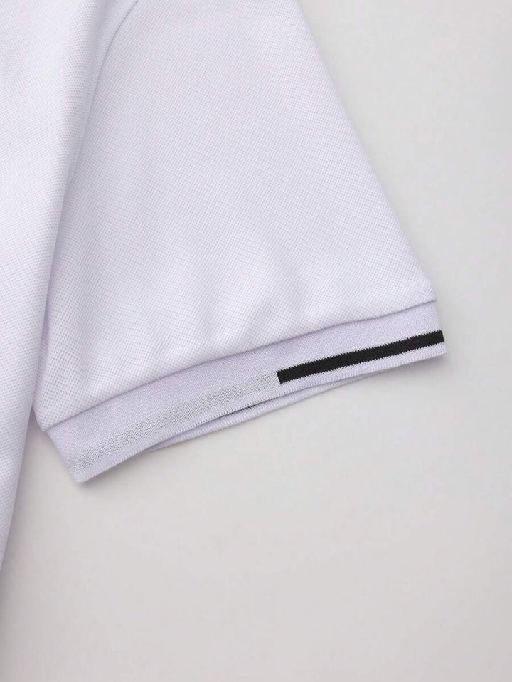 Laurent | Polo Homme Marine Rayures Contrastantes