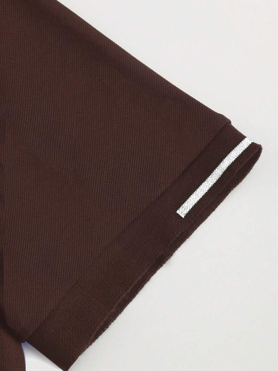 Laurent | Polo Homme Marine Rayures Contrastantes