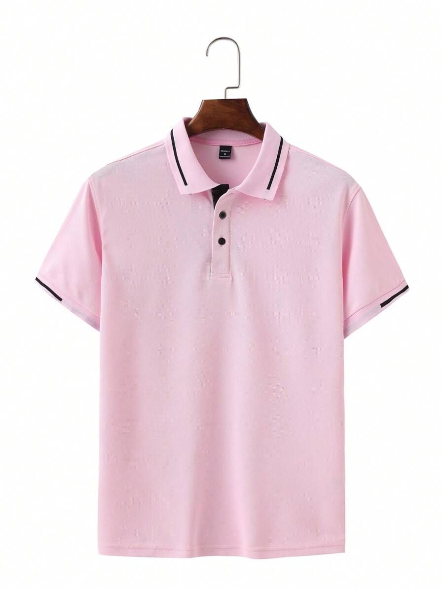 Laurent | Polo Homme Marine Rayures Contrastantes