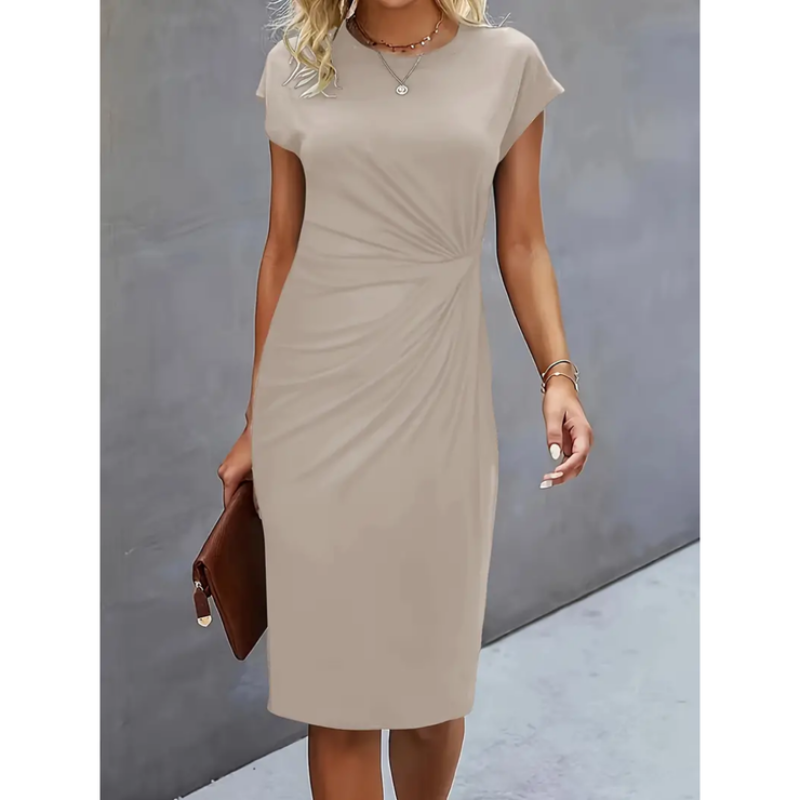 Laurie | Robe Femme Fourreau Manches Courtes