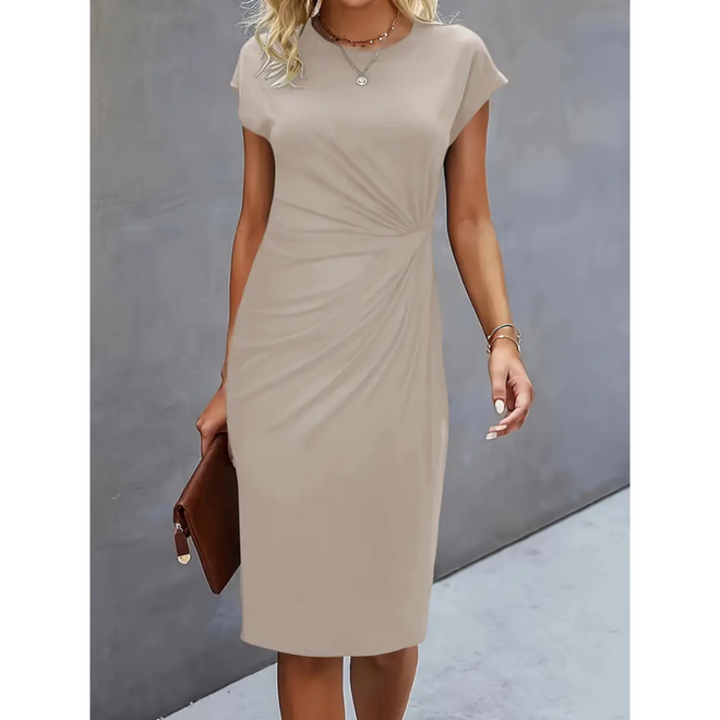 Laurie | Robe Femme Fourreau Manches Courtes