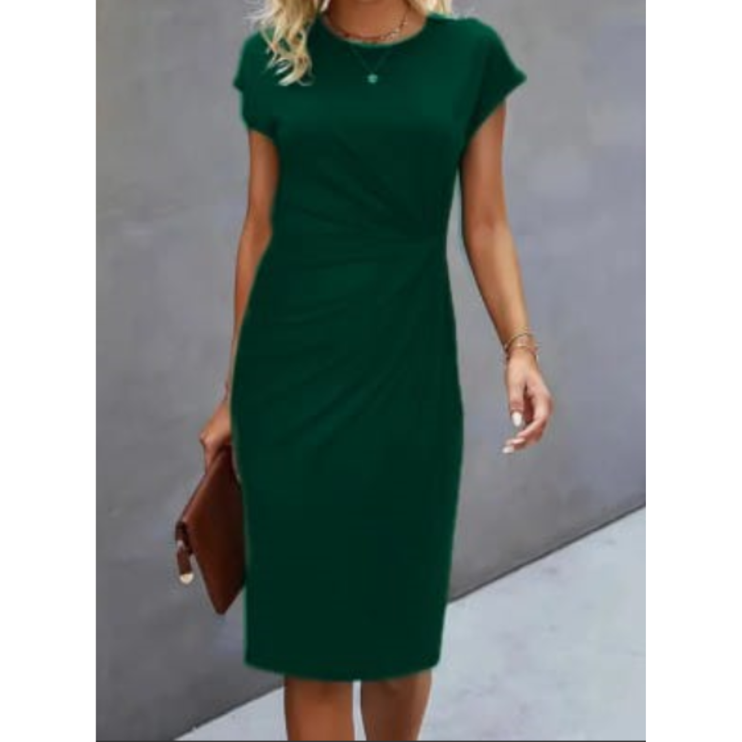 Laurie | Robe Femme Fourreau Manches Courtes