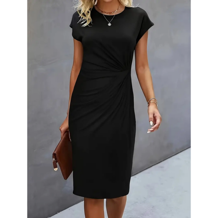 Laurie | Robe Femme Fourreau Manches Courtes