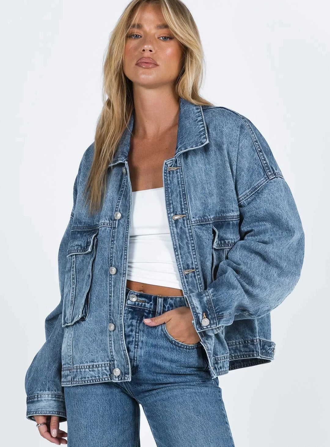 Laurie | Veste Jean Oversize Femme