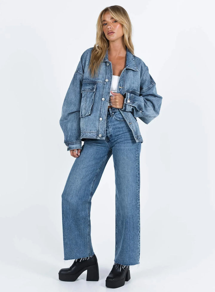 Laurie | Veste Jean Oversize Femme