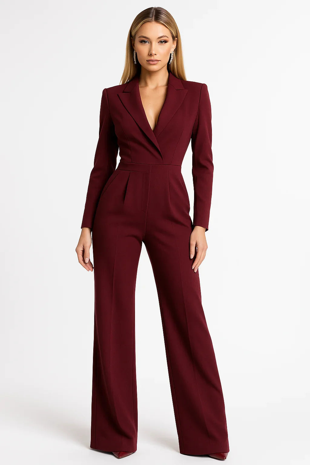 Léa | Combinaison Pantalon Femme Blanc Ivoire