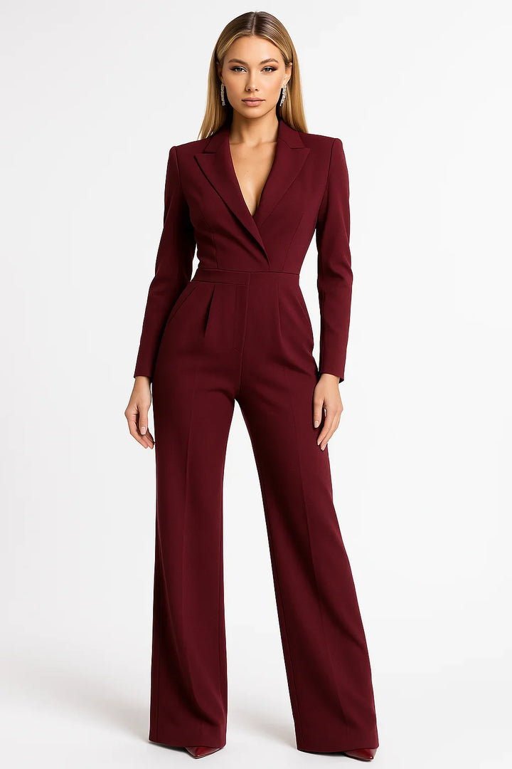 Léa | Combinaison Pantalon Femme Blanc Ivoire