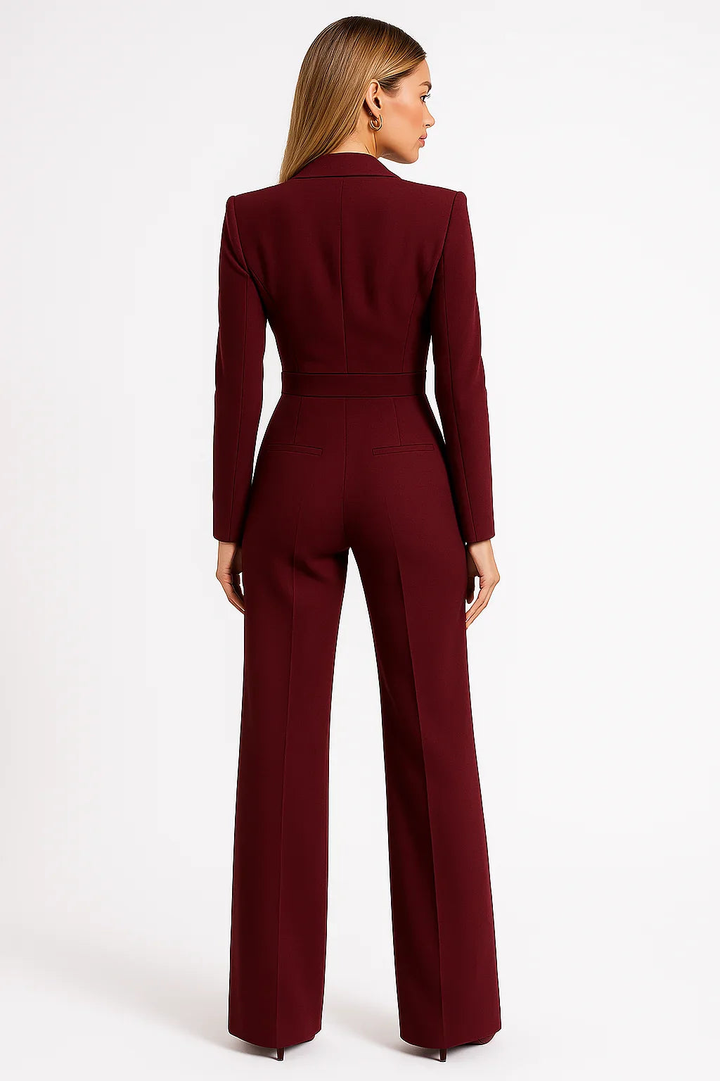 Léa | Combinaison Pantalon Femme Blanc Ivoire