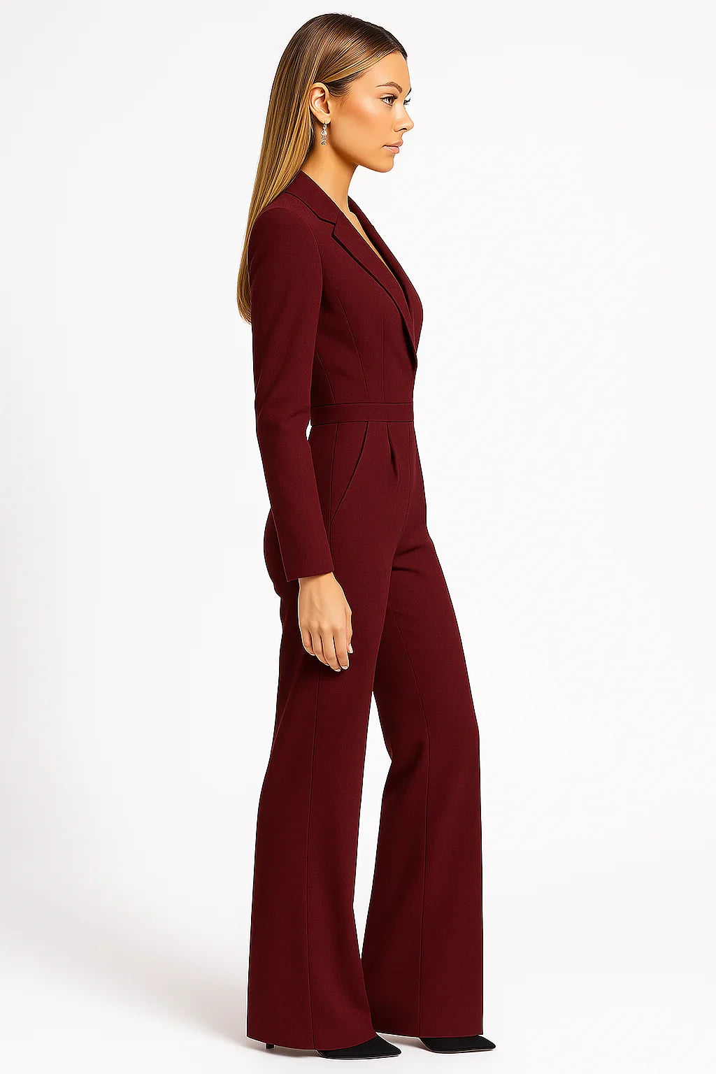 Léa | Combinaison Pantalon Femme Blanc Ivoire