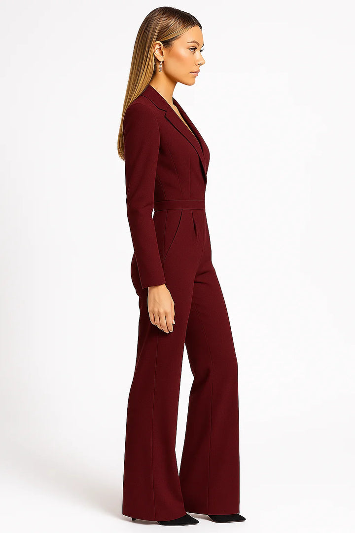 Léa | Combinaison Pantalon Femme Blanc Ivoire