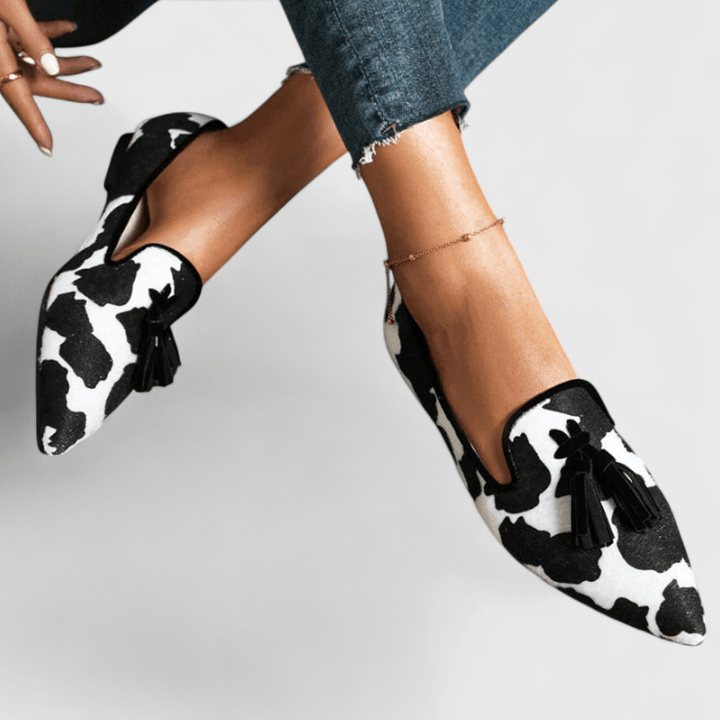 Léa | Mocassins Femme Imprimé Animal Bout Pointu
