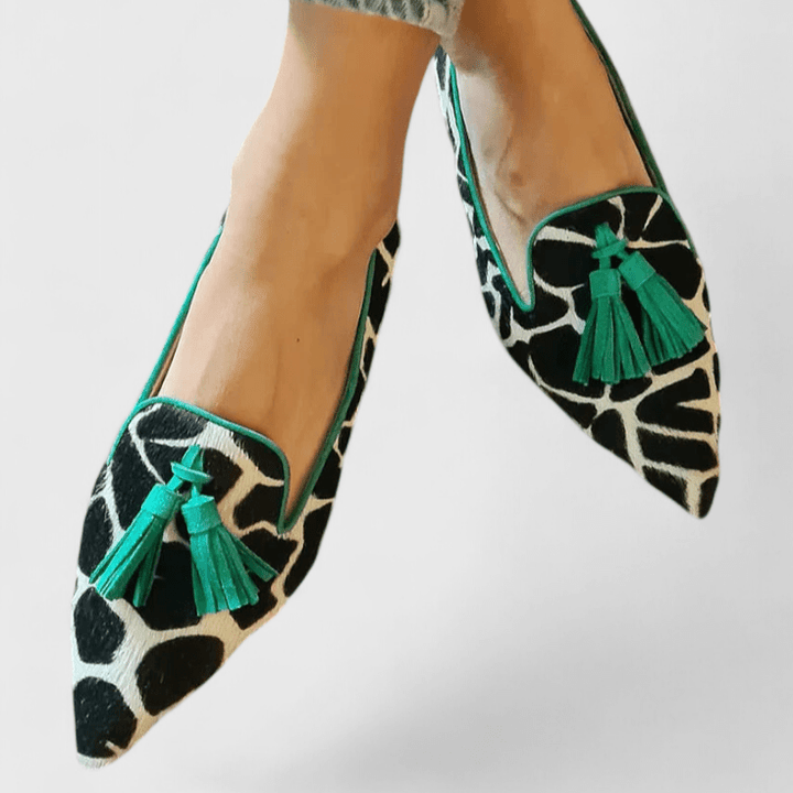 Léa | Mocassins Femme Imprimé Animal Bout Pointu