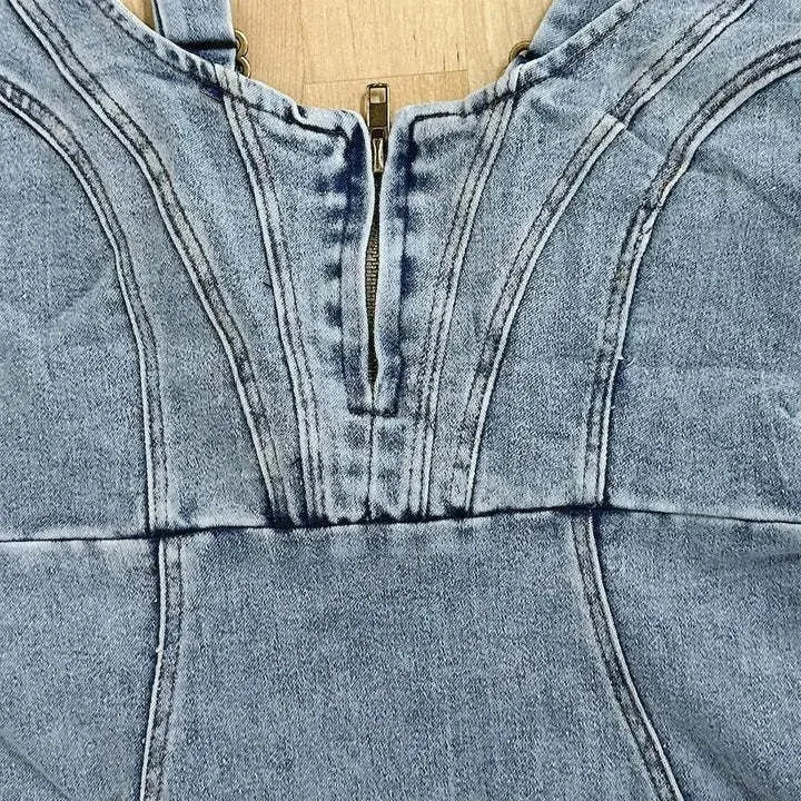 Léa | Robe Fourreau Denim Femme Fendue