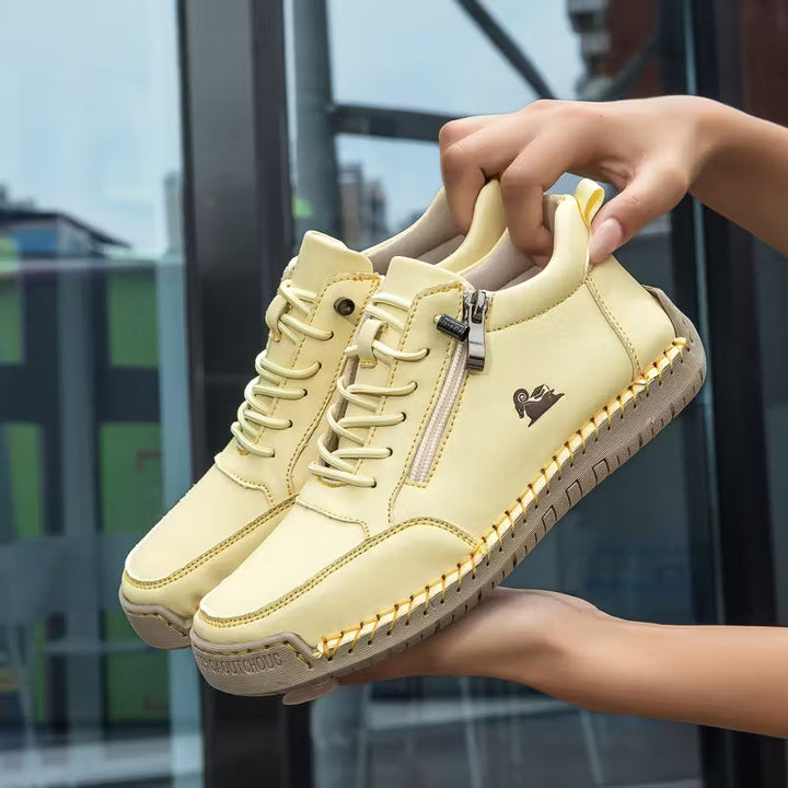 Lola | Bottines Femme Suédées Lacets Zip